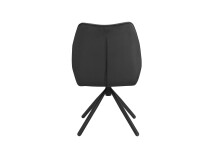 Esszimmerstuhl >Toulouse< (2er-Set) in Grau, Samt-Stoff - 55x87x60cm (BxHxT)