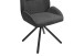 Esszimmerstuhl >Toulouse< (2er-Set) in Grau, Samt-Stoff - 55x87x60cm (BxHxT)