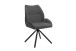 Esszimmerstuhl >Toulouse< (2er-Set) in Grau, Samt-Stoff - 55x87x60cm (BxHxT)