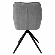 Armlehnstuhl >Skopje< (2er-Set) in Grau, Stoff - 59,5x85x61,5cm (BxHxT)