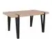 Esstisch >Sevilla< in Eiche Dekor, MDF / Metall - 150x76x90cm (BxHxT)