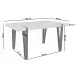 Esstisch >Sevilla< in Eiche Dekor, MDF / Metall - 150x76x90cm (BxHxT)
