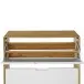 Schuhkipper >Essen< in Weiß / Eiche Dekor - 89x125x24cm (BxHxT)