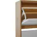 Schuhkipper >Essen< in Weiß / Eiche Dekor - 89x125x24cm (BxHxT)