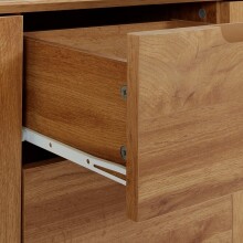 Sideboard >Essen< in Eiche Dekor - 120x75x40cm (BxHxT)