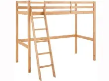 Hochbett >Athen2< in Natur, Kiefer - 98x175x208cm...