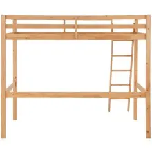 Hochbett >Athen2< in Natur, Kiefer - 98x175x208cm (BxHxT)