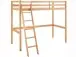 Hochbett >Athen2< in Natur, Kiefer - 98x175x208cm (BxHxT)