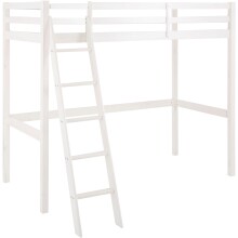 Hochbett >Athen2< in Weiß, Kiefer -...