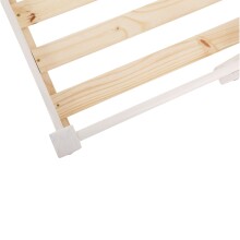 Hochbett >Athen2< in Weiß, Kiefer - 98x175x208cm (BxHxT)