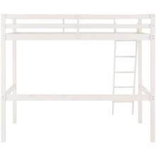 Hochbett >Athen2< in Weiß, Kiefer - 98x175x208cm (BxHxT)
