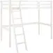 Hochbett >Athen2< in Weiß, Kiefer - 98x175x208cm (BxHxT)