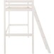 Hochbett >Athen2< in Weiß, Kiefer - 98x175x208cm (BxHxT)