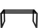 Couchtisch >Oslo< in Schwarz, Glas/Metall - 110x45x70cm (BxHxT)