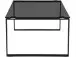Couchtisch >Oslo< in Schwarz, Glas/Metall - 110x45x70cm (BxHxT)
