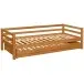 Kinderbett >Athen< in Natur, Kiefer - 208x60x98cm (BxHxT)
