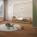 Kinderbett >Athen< in Natur, Kiefer - 208x60x98cm (BxHxT)