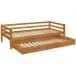Kinderbett >Athen< in Natur, Kiefer - 208x60x98cm (BxHxT)