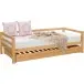 Kinderbett >Athen< in Natur, Kiefer - 208x60x98cm (BxHxT)