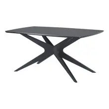 Esstisch >Dresden< in Schwarz, MDF - 160x76x90cm...