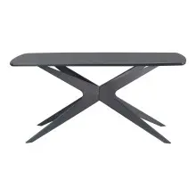 Esstisch >Dresden< in Schwarz, MDF - 160x76x90cm (BxHxT)