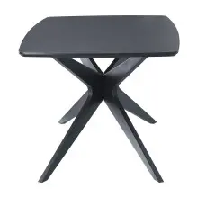 Esstisch >Dresden< in Schwarz, MDF - 160x76x90cm (BxHxT)