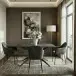 Esstisch >Dresden< in Schwarz, MDF - 160x76x90cm (BxHxT)