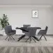 Esstisch >Dresden< in Schwarz, MDF - 160x76x90cm (BxHxT)