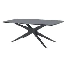 Esstisch >Dresden< in Schwarz, MDF - 200x76x100cm...