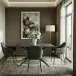 Esstisch >Dresden< in Schwarz, MDF - 200x76x100cm (BxHxT)
