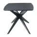 Esstisch >Dresden< in Schwarz, MDF - 200x76x100cm (BxHxT)