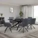 Esstisch >Dresden< in Schwarz, MDF - 200x76x100cm (BxHxT)