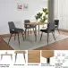 Esstisch >Dublin< in Eiche Dekor / Schwarz, MDF/Metall - 120x76x80cm (BxHxT)