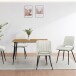 Esstisch >Dublin< in Eiche Dekor / Schwarz, MDF/Metall - 120x76x80cm (BxHxT)