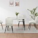 Esstisch >Dublin< in Marmoroptik / Schwarz, MDF/Metall - 120x76x80cm (BxHxT)
