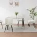 Esstisch >Dublin< in Marmoroptik / Schwarz, MDF/Metall - 120x76x80cm (BxHxT)