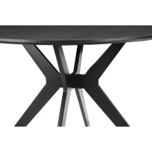 Esstisch >Philip< in Schwarz, MDF/Metall - 75x110cm (HxD)