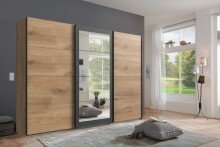 Schwebetürenschrank >EXTER< PLANKENEICHE Dekor...