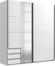 Schwebetürenschrank >NORDEN< in WEISS +...