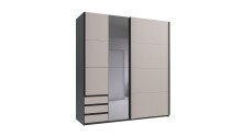 Schwebetürenschrank >NORDEN< in GRAPHIT +...