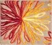 Badematte >ART< in orange/beige, 100% Polyacryl SUPERSOFT - 60x50x2cm (LxBxH)