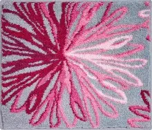 Badematte >ART< in rosé/grau, 100% Polyacryl...