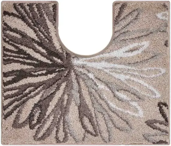 Badematte >ART< in taupe/beige, 100% Polyacryl SUPERSOFT - 60x50x2cm (LxBxH)