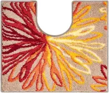 Badematte >ART< in orange/beige, 100% Polyacryl...
