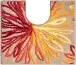 Badematte >ART< in orange/beige, 100% Polyacryl SUPERSOFT - 60x50x2cm (LxBxH)