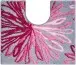 Badematte >ART< in rosé/grau, 100% Polyacryl SUPERSOFT - 60x50x2cm (LxBxH)