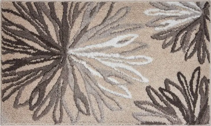 Badematte >ART< in taupe/beige, 100% Polyacryl SUPERSOFT - 120x70x2cm (LxBxH)