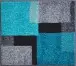Badematte >ATALA< in türkis, 100% Polyacryl SUPERSOFT - 60x50x2cm (LxBxH)