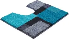 Badematte >ATALA< in türkis, 100% Polyacryl SUPERSOFT - 60x50x2cm (LxBxH)