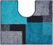 Badematte >ATALA< in türkis, 100% Polyacryl SUPERSOFT - 60x50x2cm (LxBxH)